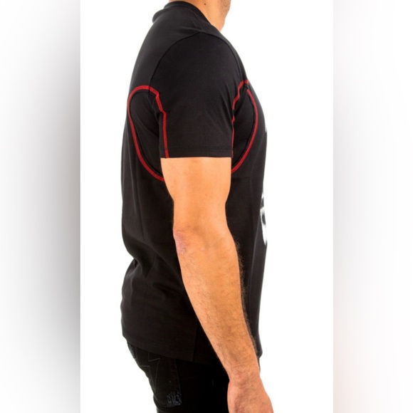 Givenchy Black Cotton Gemini Faces Print T-Shirt Sz XL - Picture 3 of 8